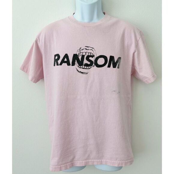 Ransom Pink Graphic Logo Tee | Men’s Size Medium | Soft Washed Cotton - Picture 2 of 7